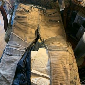 Mens moto jeans